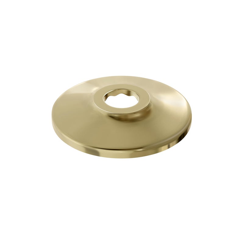 Jones Stephens E80050 1/2" CTS 5/8" OD PB Flange LOW PAT 2-1/2 Polished Brass - Image 1